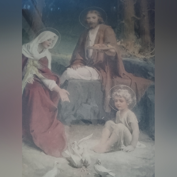 "The Holy Family" framed art - Picture 3 of 15
